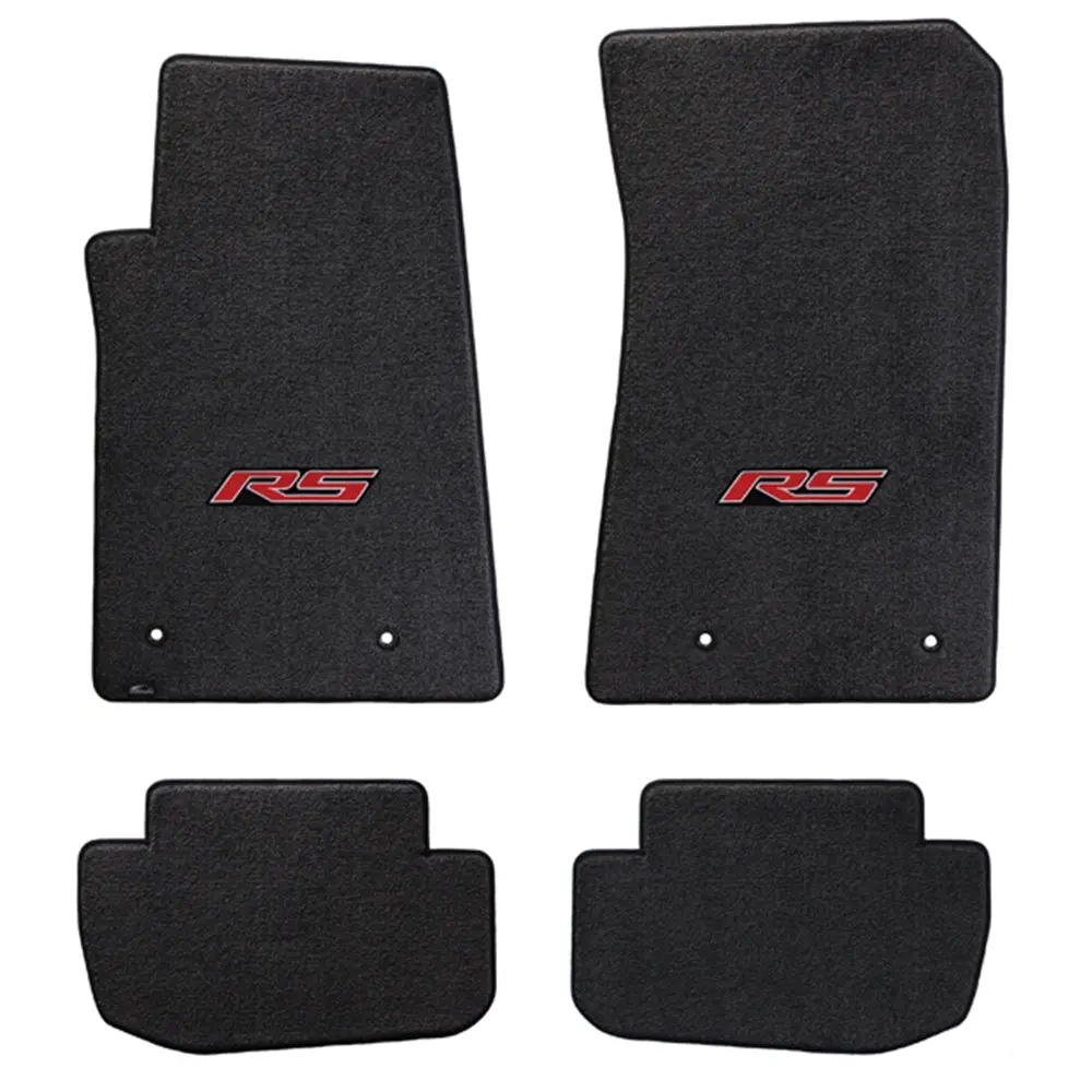 Camaro Rs Floor Mats 4 Pc. Set (Red Logo) 1