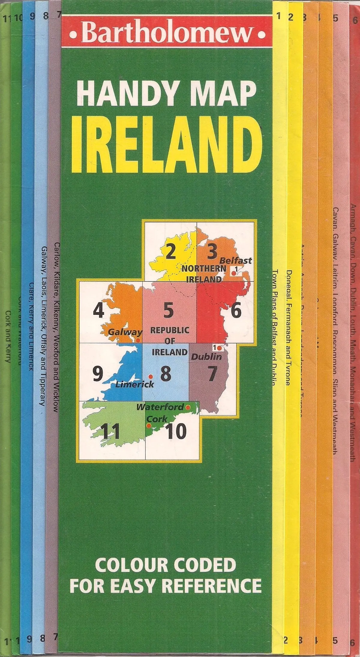 Bartholomew Handy Map, Ireland: Colour-Coded For Easy Reference Bartholomew (Firm) 1