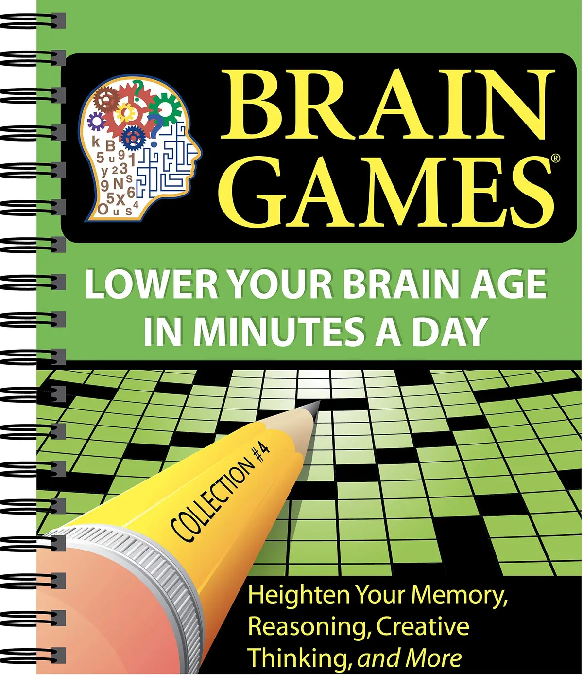 Brain Games #4: Lower Your Brain Age In Minutes A Day (Variety Puzzles) (Volume 4) (Brain Games - Lower Your Brain Age In Minutes A Day) Editors Of Publications International 1