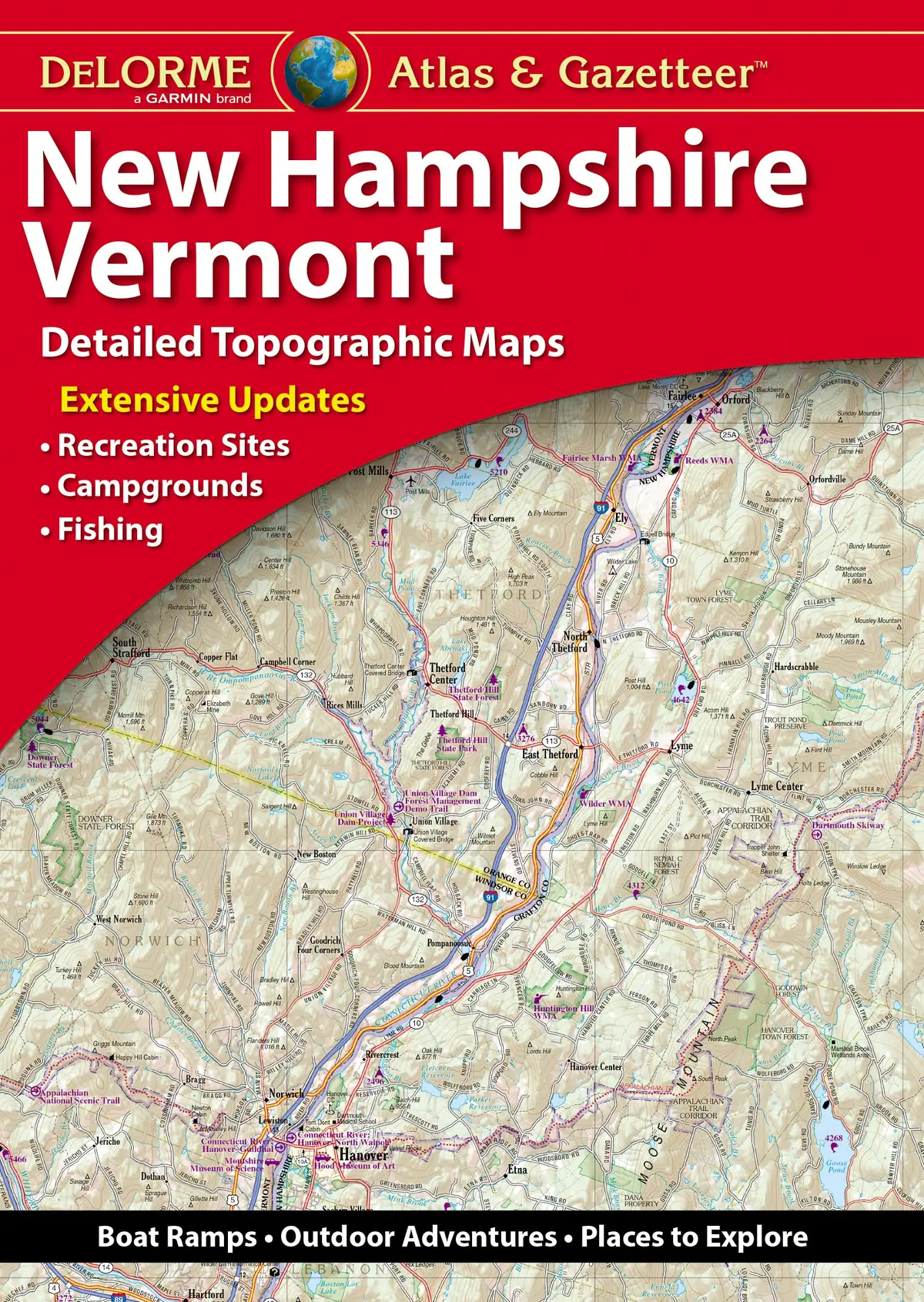 Delorme Atlas & Gazetteer: New Hampshire, Vermont [Paperback] Rand Mcnally 1