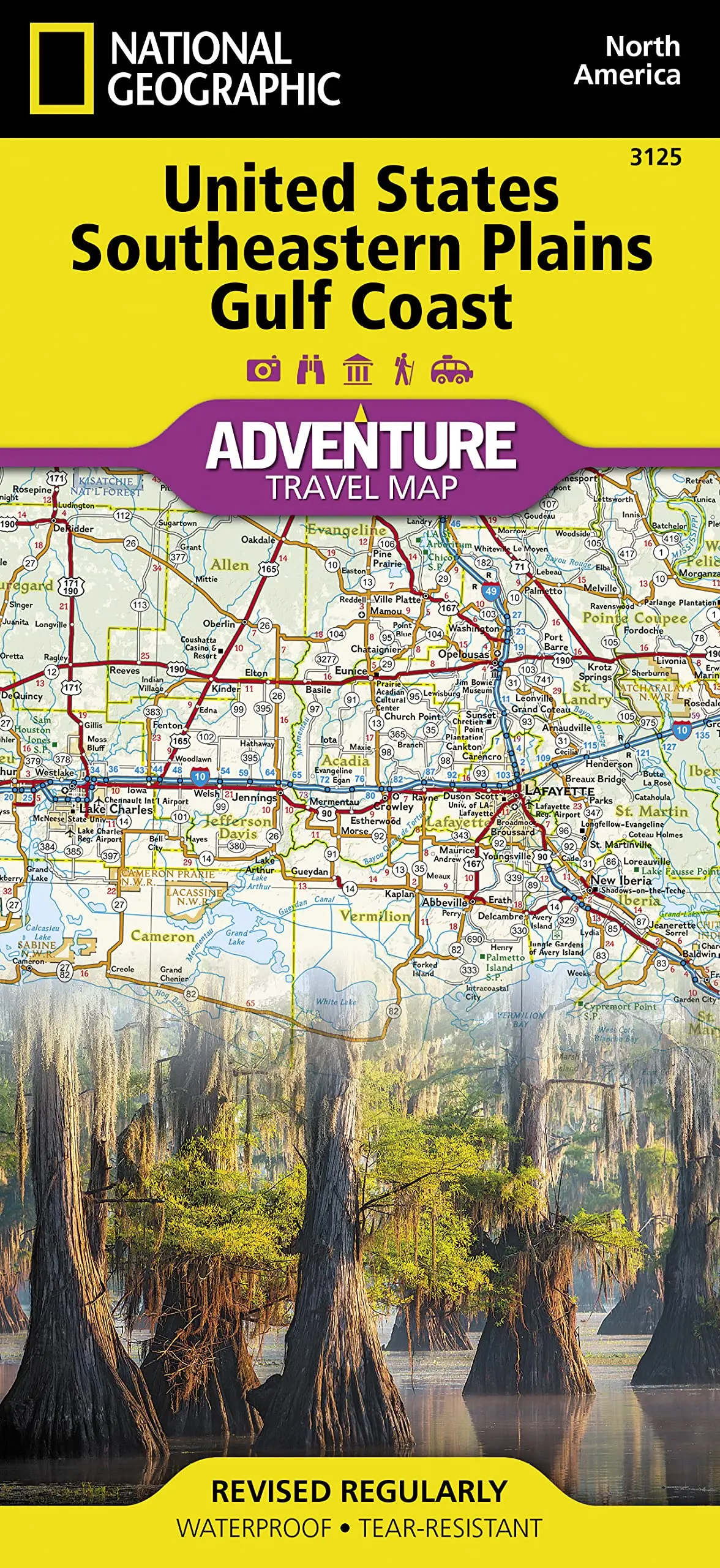 United States, Southeastern Plains And Gulf Coast Map (National Geographic Adventure Map, 3125) [Map] National Geographic Maps - Adventure 1
