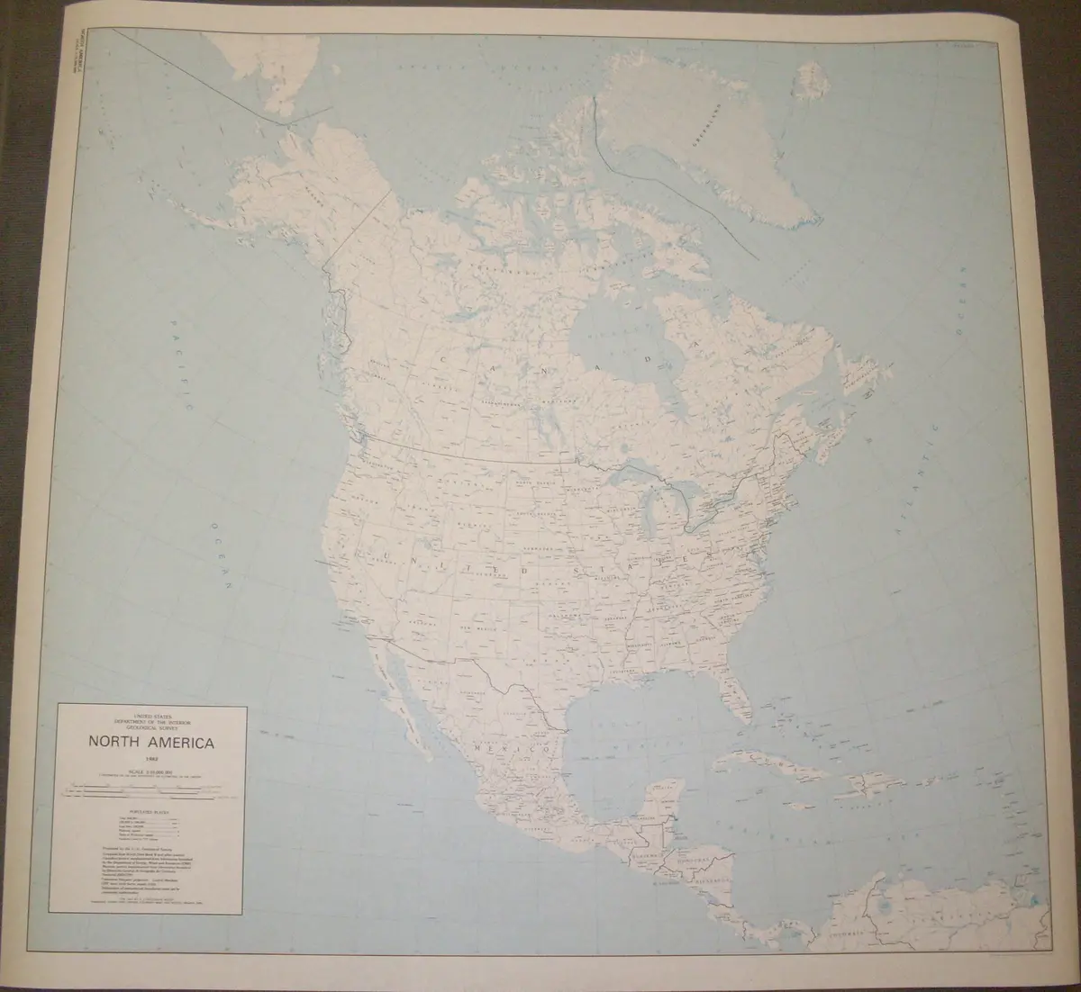 North America Gloss Laminated [Map] United States Department Of The Interior Geological Survey; World Data Bank Ii; Canadian Department Of Energy, Mines, And Resources And Dirección General De Geografía Del Territorio Nacíonal De Mexíco. 1