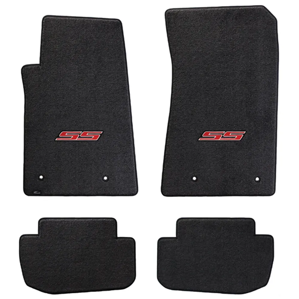 Camaro Ss Floor Mats 4 Pc. Set (Red Logo) 1