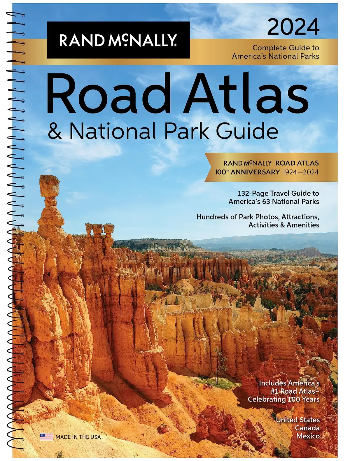 2024 Road Atlas & National Park Guide: United States Canada Mexico (Used - Very Good) 1