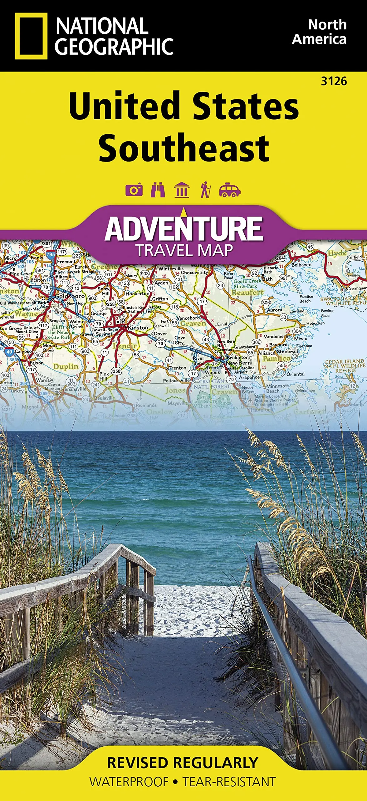 United States, Southeast Map (National Geographic Adventure Map, 3126) [Map] National Geographic Maps - Adventure 1