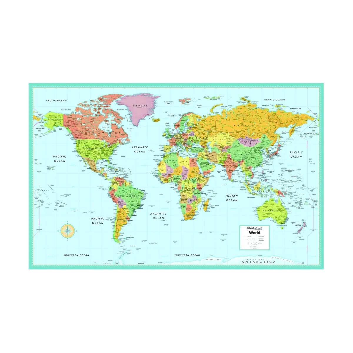 Rand Mcnally M Series World Wall Map: Laminated (Ran52895993x) 1
