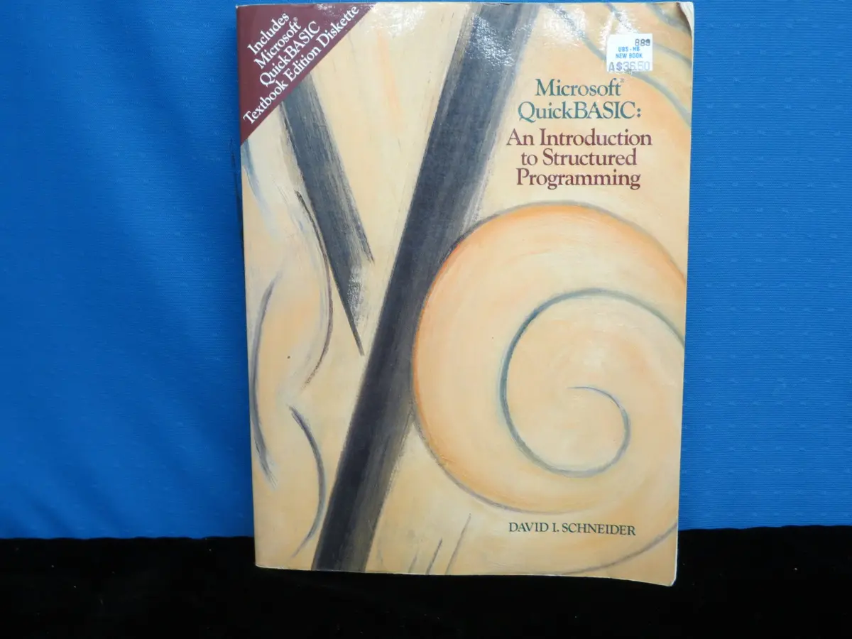 Microsoft Quickbasic: An Introduction To Structured Programming/Book And Disk Schneider, David I. 1