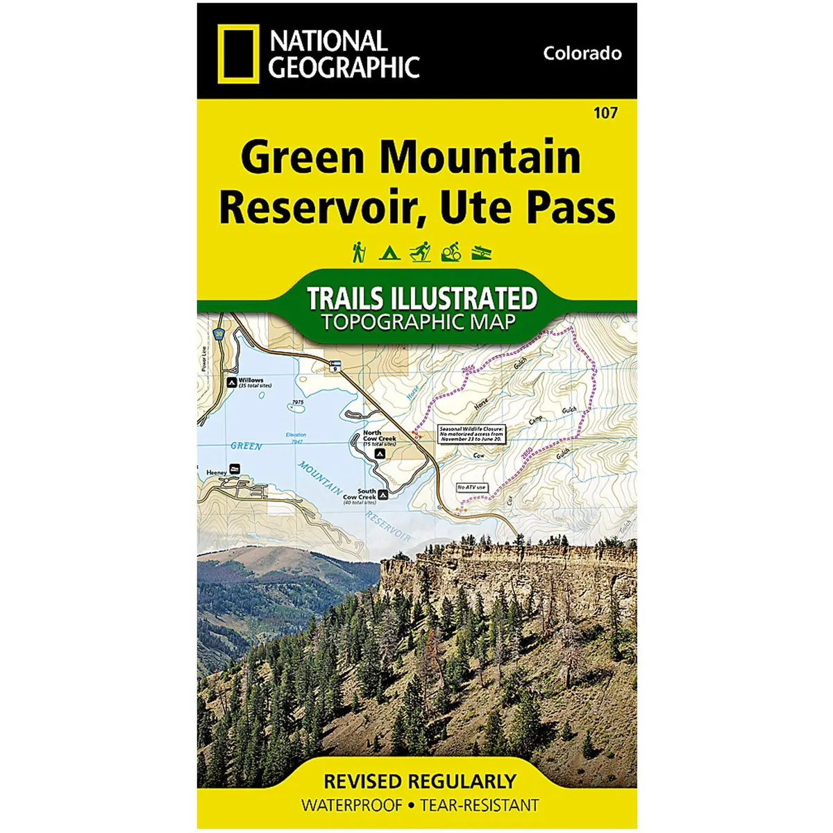 Trails Illustrated Map Green Mountain Reservoir / Ute Pass 1