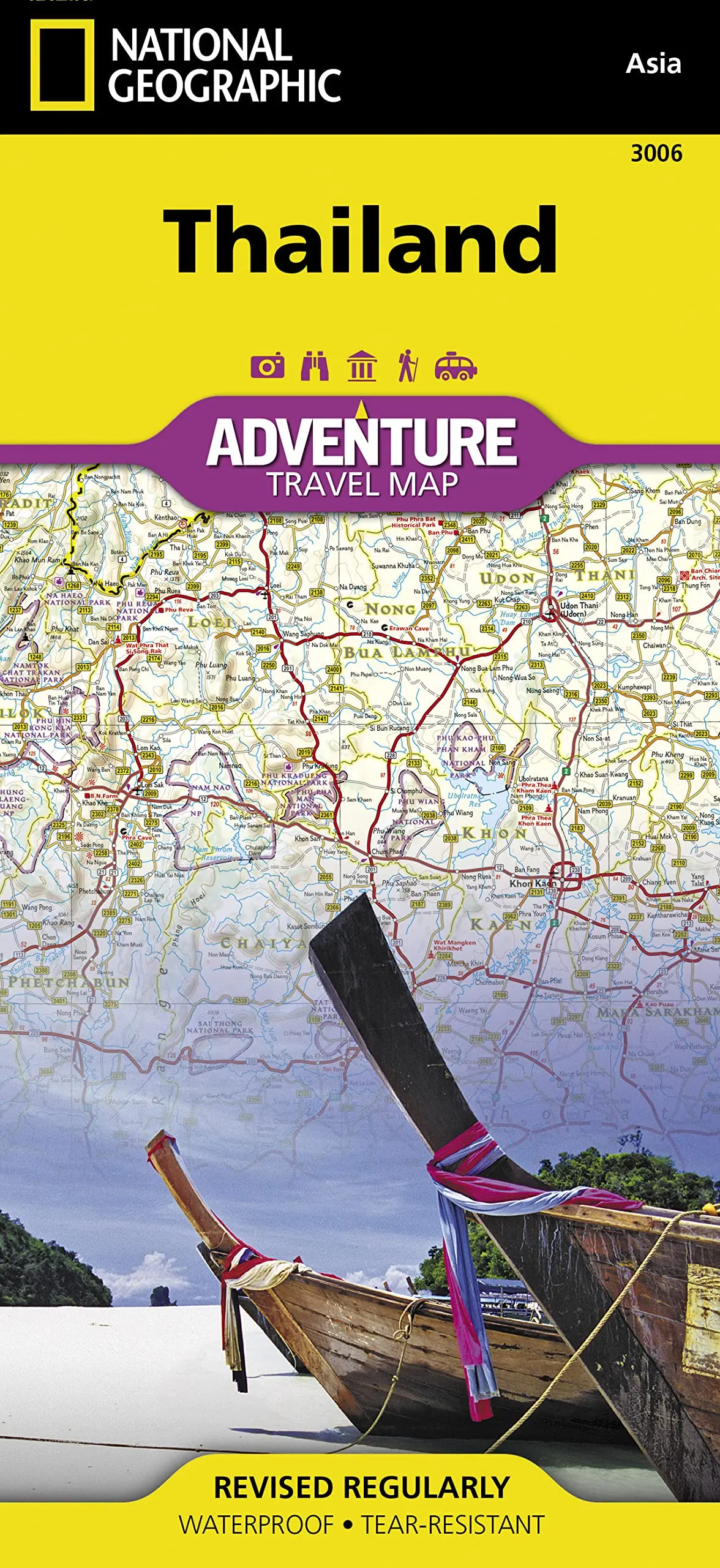 Thailand Map (National Geographic Adventure Map, 3006) [Map] National Geographic Maps - Adventure 1