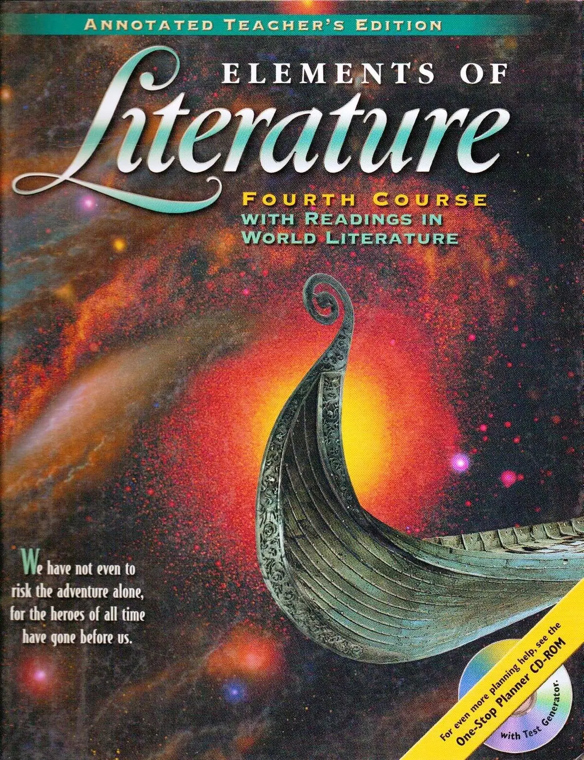 Elements Of Literature, 4Th Course, With Readings In World Literature, Annotated Teacher's Edition Holt Rinehart & Winston 1
