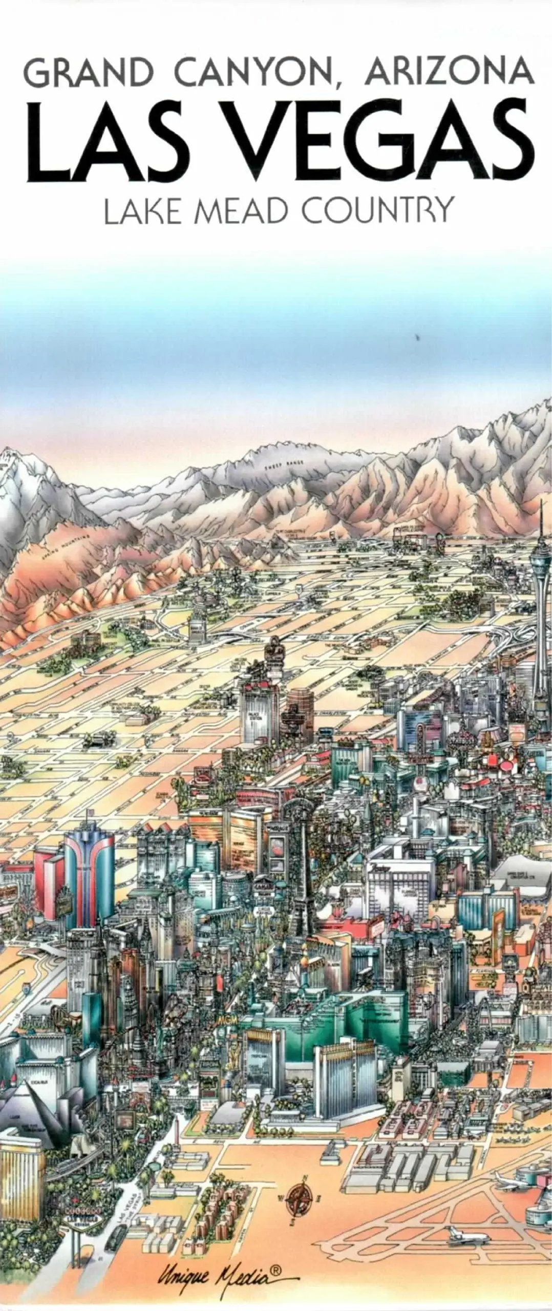 Unique Media Map: Las Vegas By Unique Media (2005-01-29) [Map] Media, Unique 1