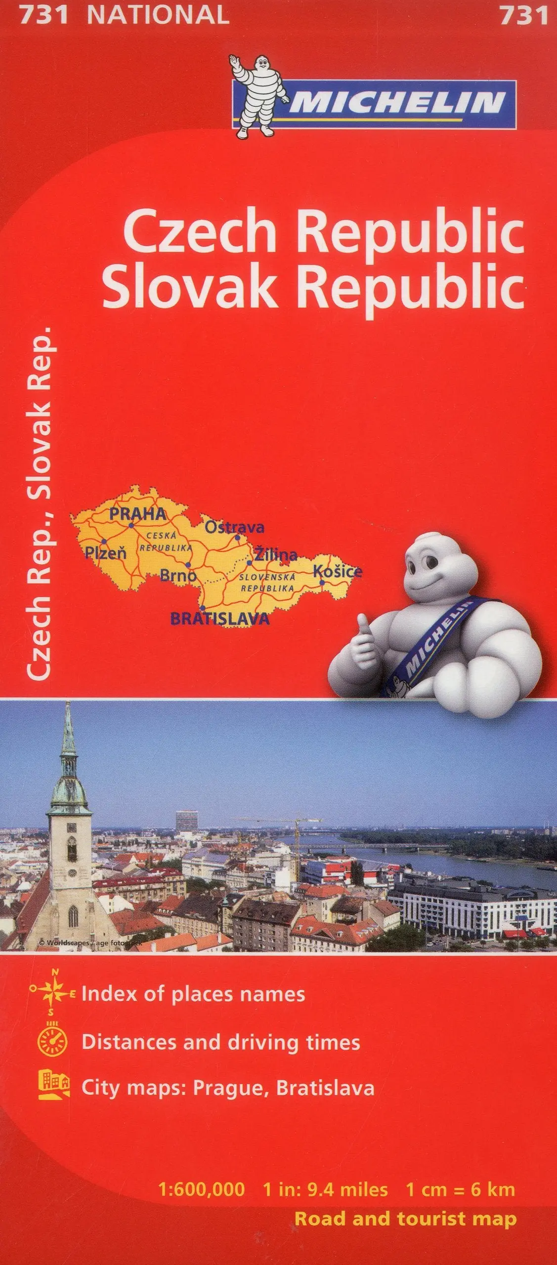 Michelin Czech & Slovak Republic Map 731 (Maps/Country (Michelin)) Michelin Travel & Lifestyle 1