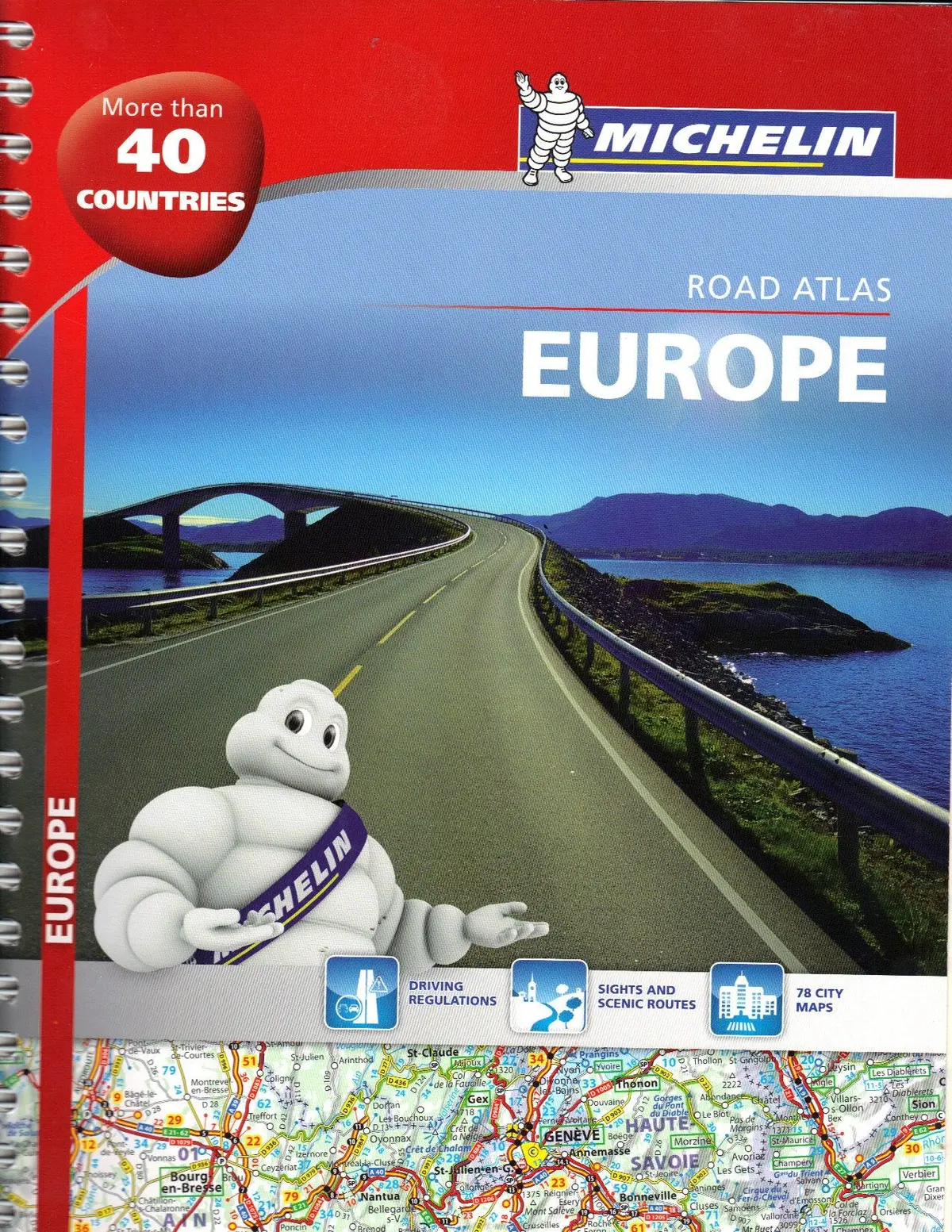 Road Atlas Europe [Ring-Bound] Guides Touristiques Michelin 1