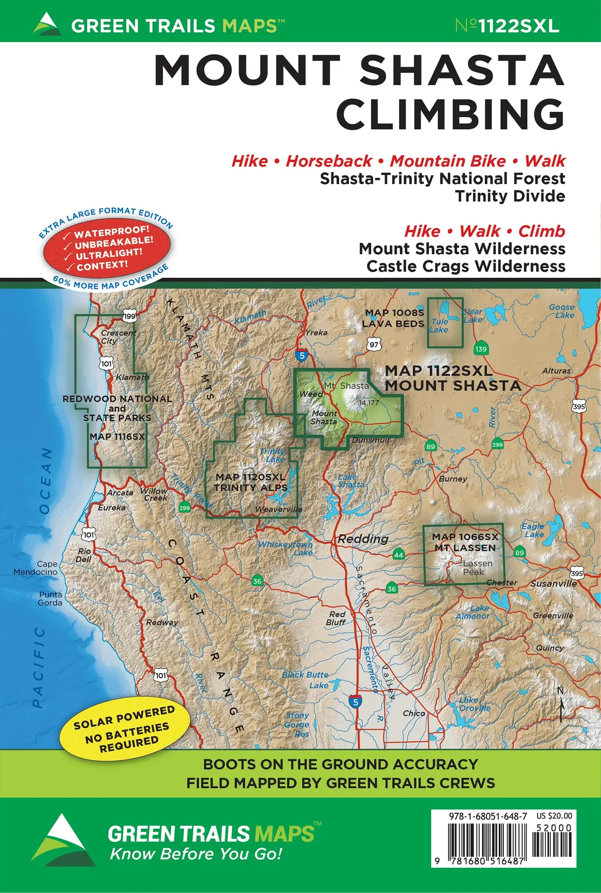 Mt. Shasta, Ca No. 1122Sxl (Green Trails Maps, 1122Sxl) [Map] Maps, Green Trails 1