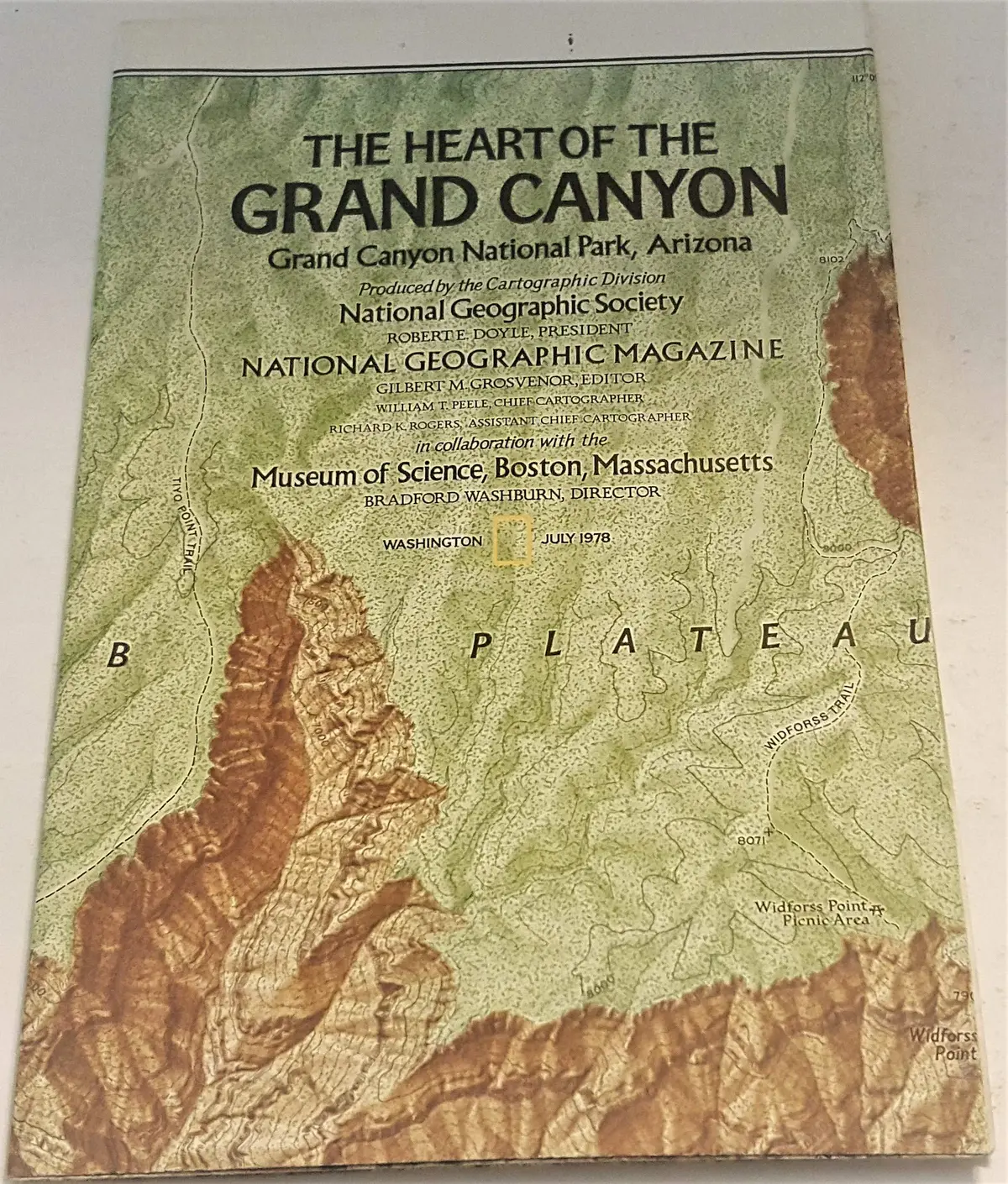 National Geographic Map - The Heart Of The Grand Canyon [Map] National Geographic Society 1