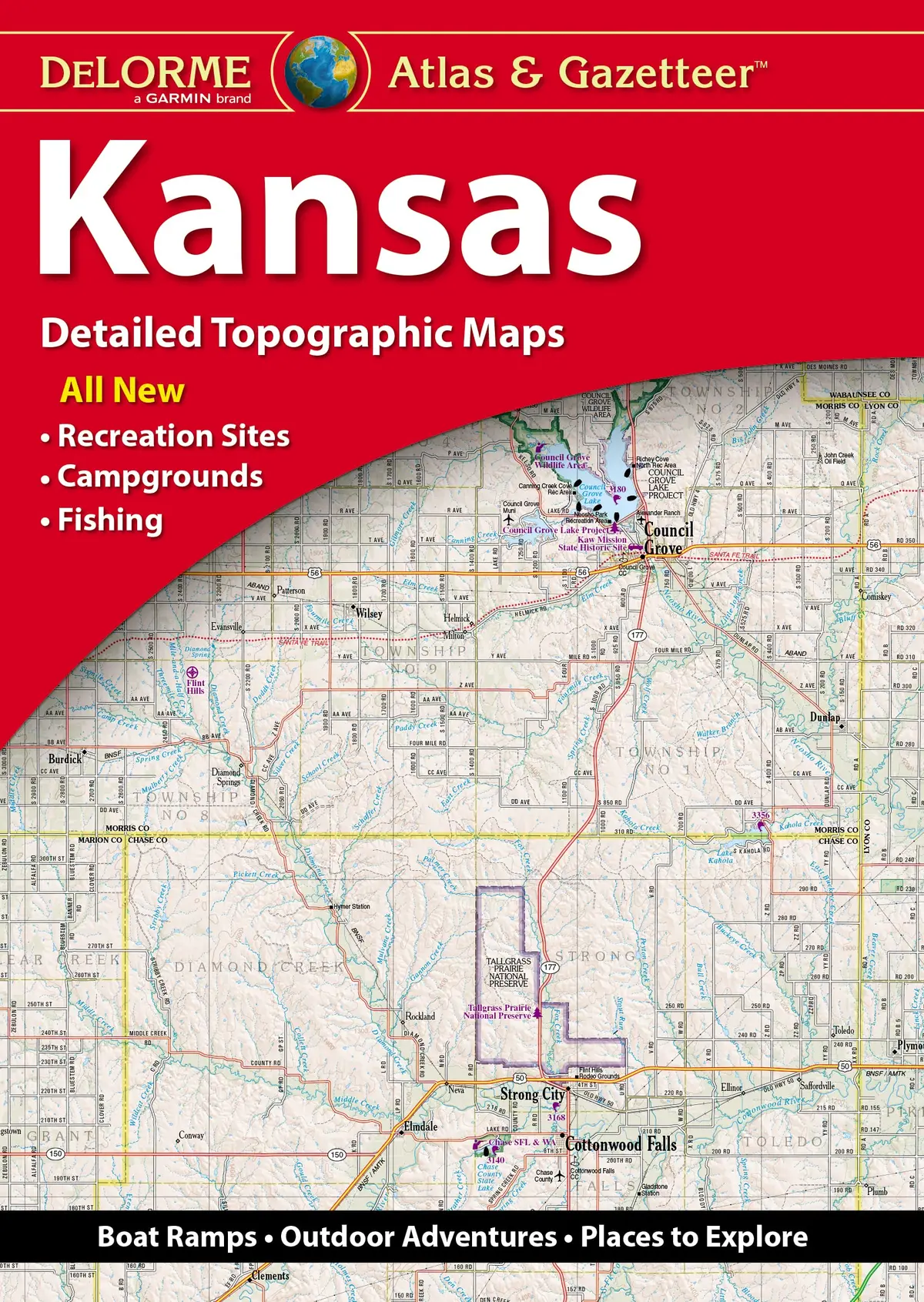 2021 Delorme Atlas & Gazetteer: Kansas (Used - Good) 1