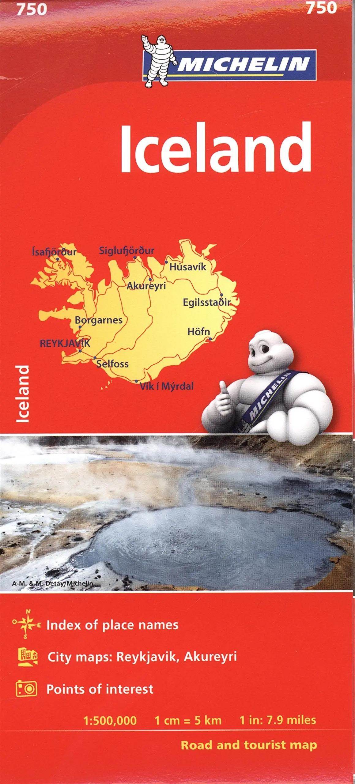 Michelin Iceland Map 750 (Michelin Map) [Map] Michelin 1