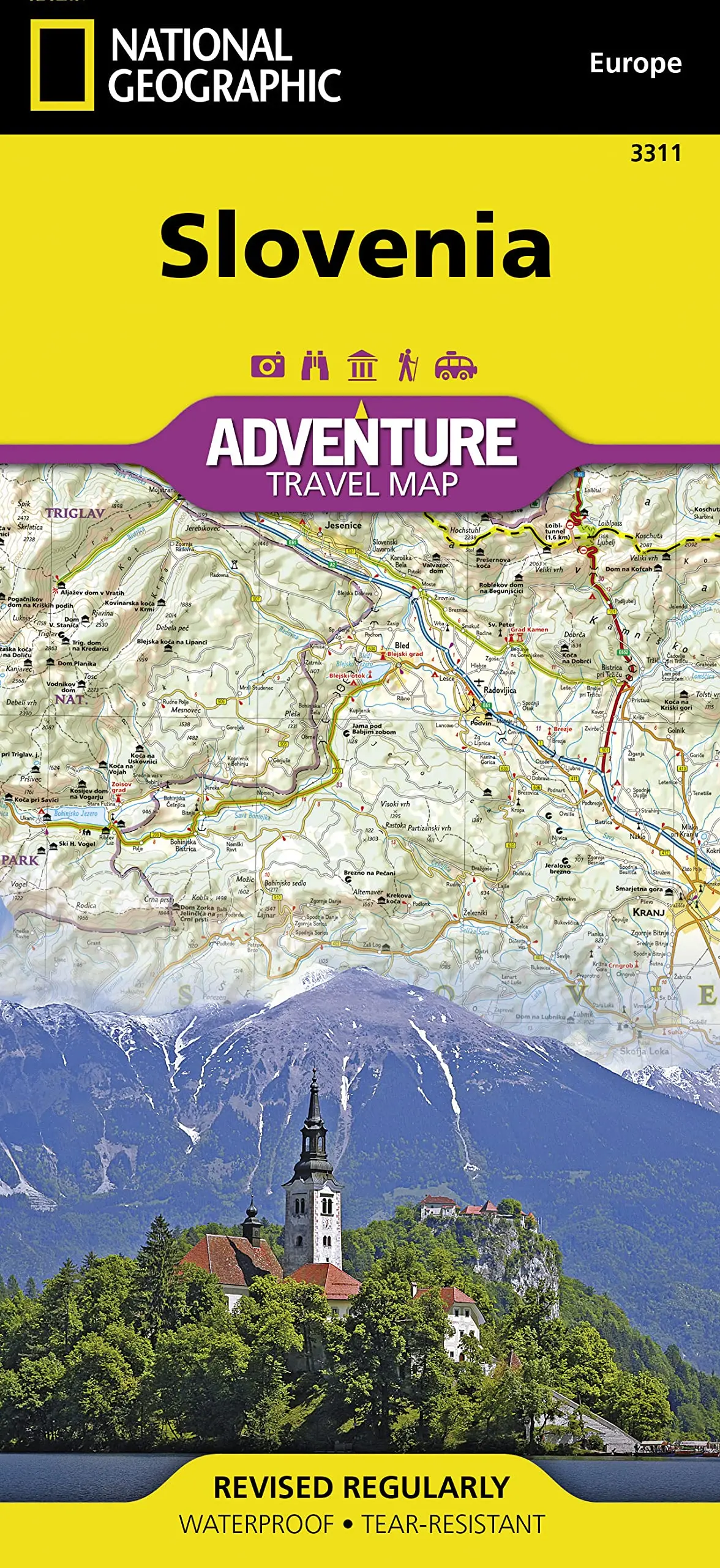 Slovenia Map (National Geographic Adventure Map, 3311) [Map] National Geographic Maps - Adventure 1