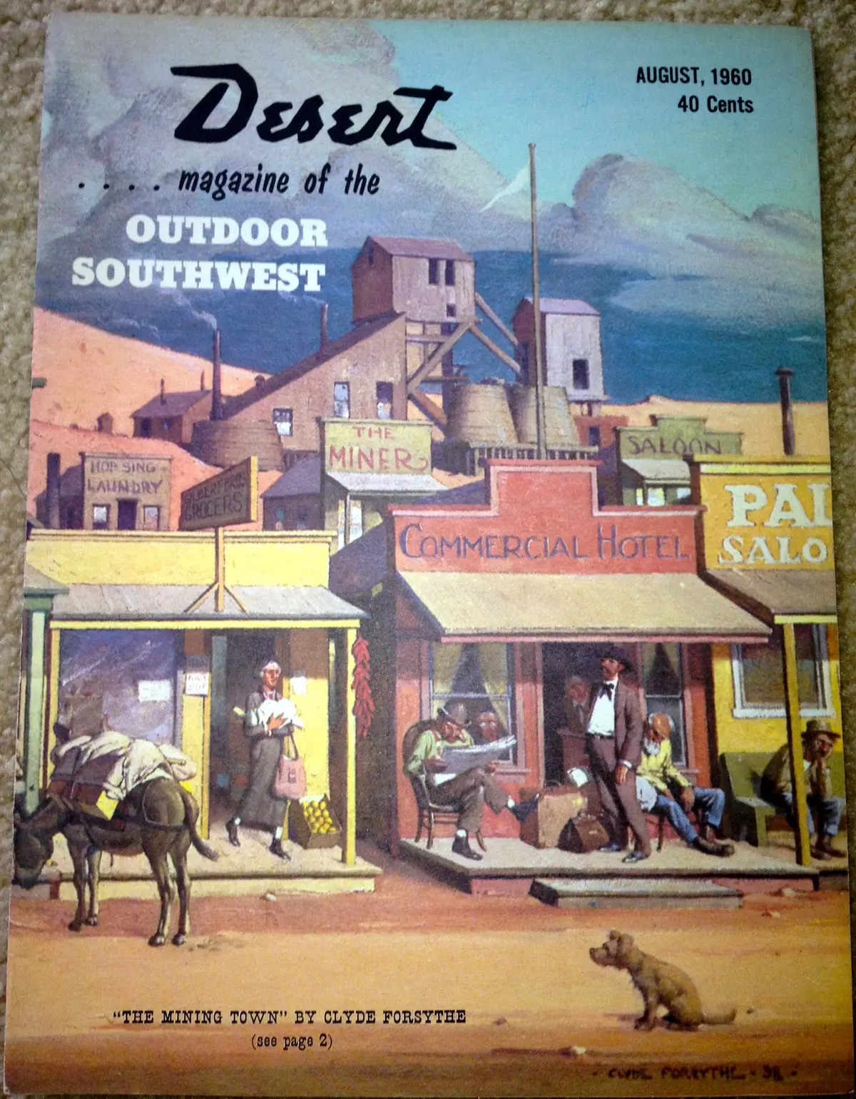 Desert Magazine Of The Outdoor Southwest Volume 23 Number 8 August 1960 Hd [Paperback] Charles E. Shelton 1