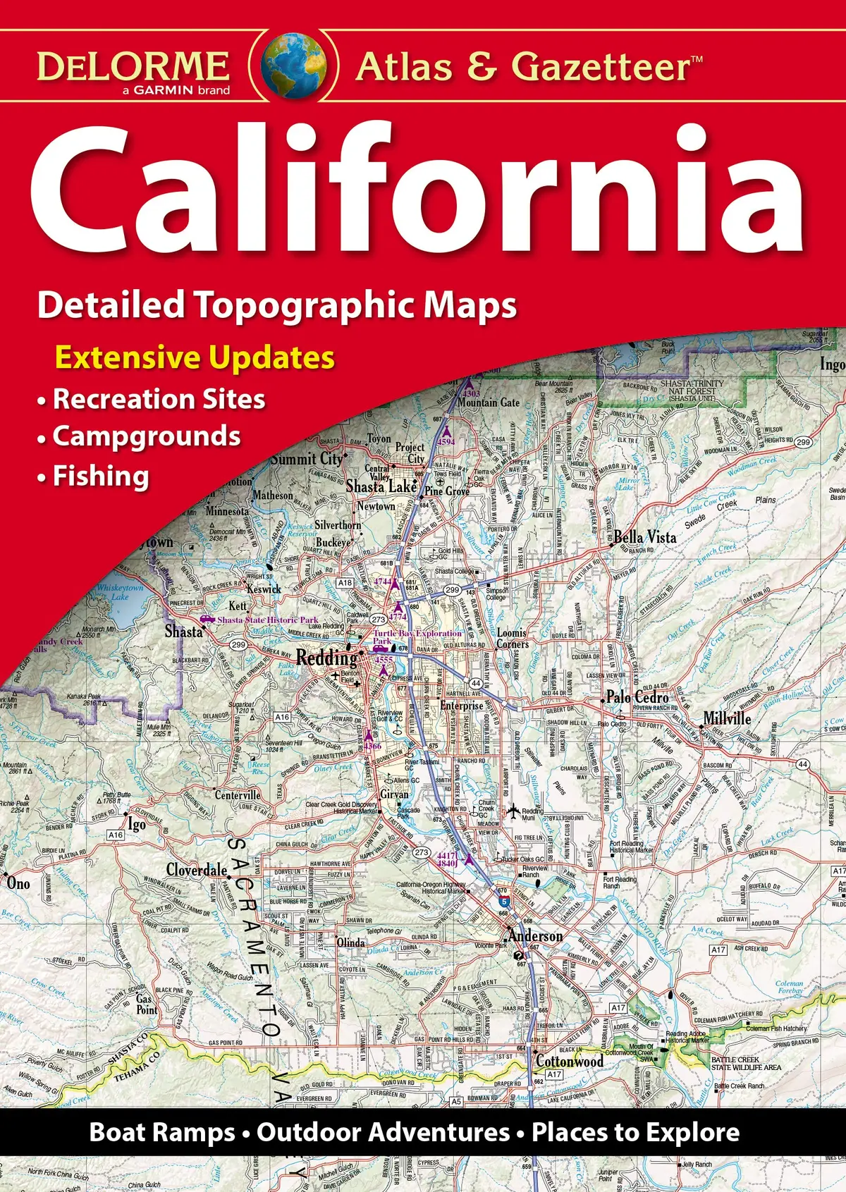 2022 Delorme Atlas & Gazetteer: California Detailed Topographic Maps (Used - Very Good) 1