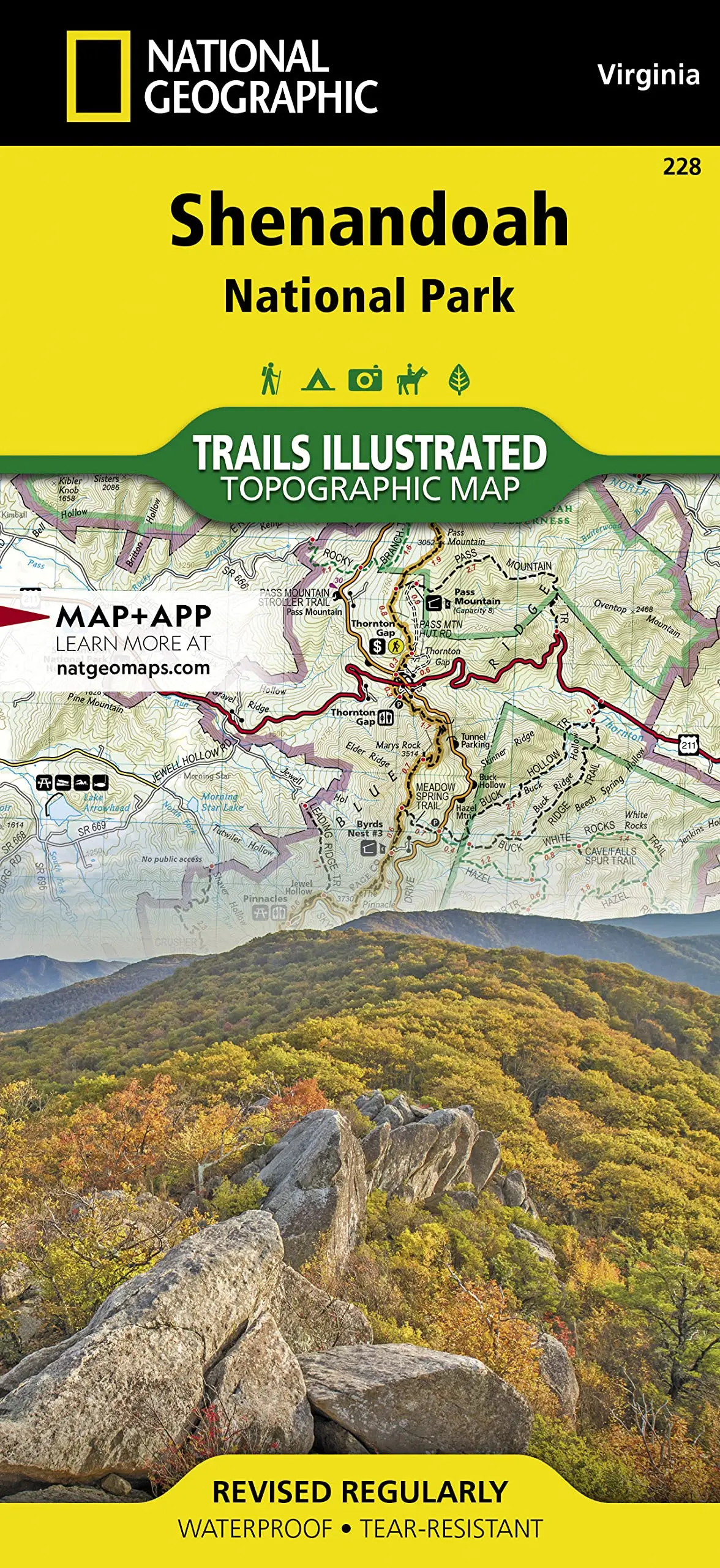 Shenandoah National Park Map (National Geographic Trails Illustrated Map, 228) [Map] National Geographic Maps - Trails Illustrated 1
