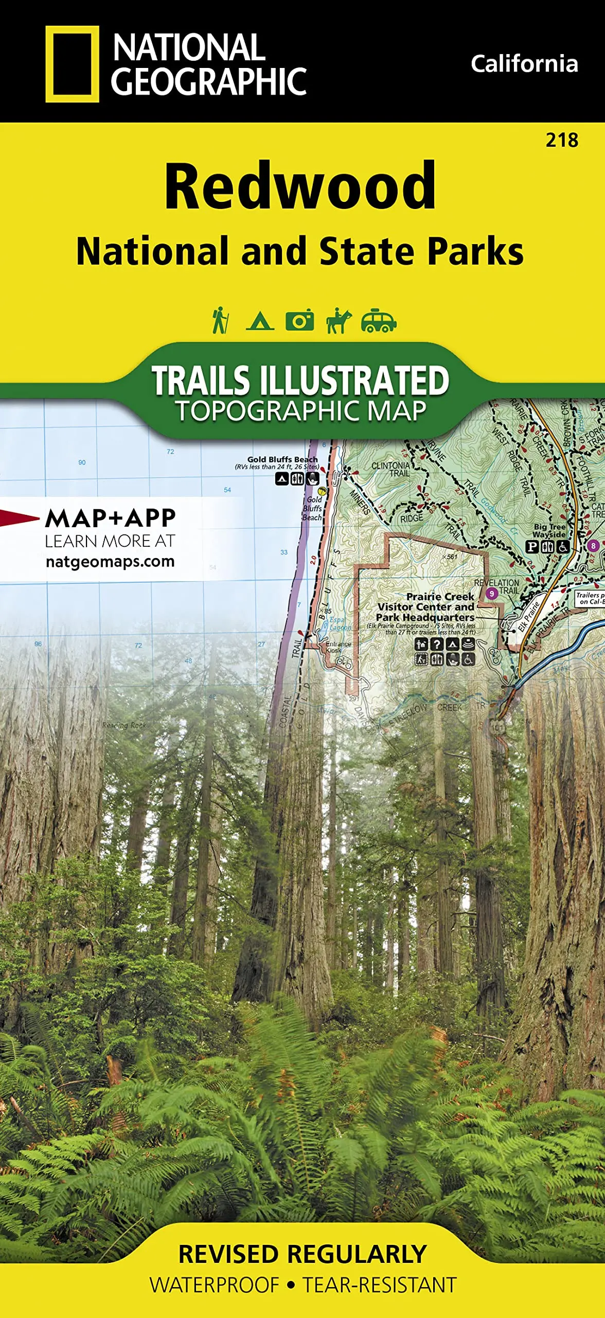 Redwood National And State Parks Map (National Geographic Trails Illustrated Map, 218) [Map] National Geographic Maps - Trails Illustrated 1