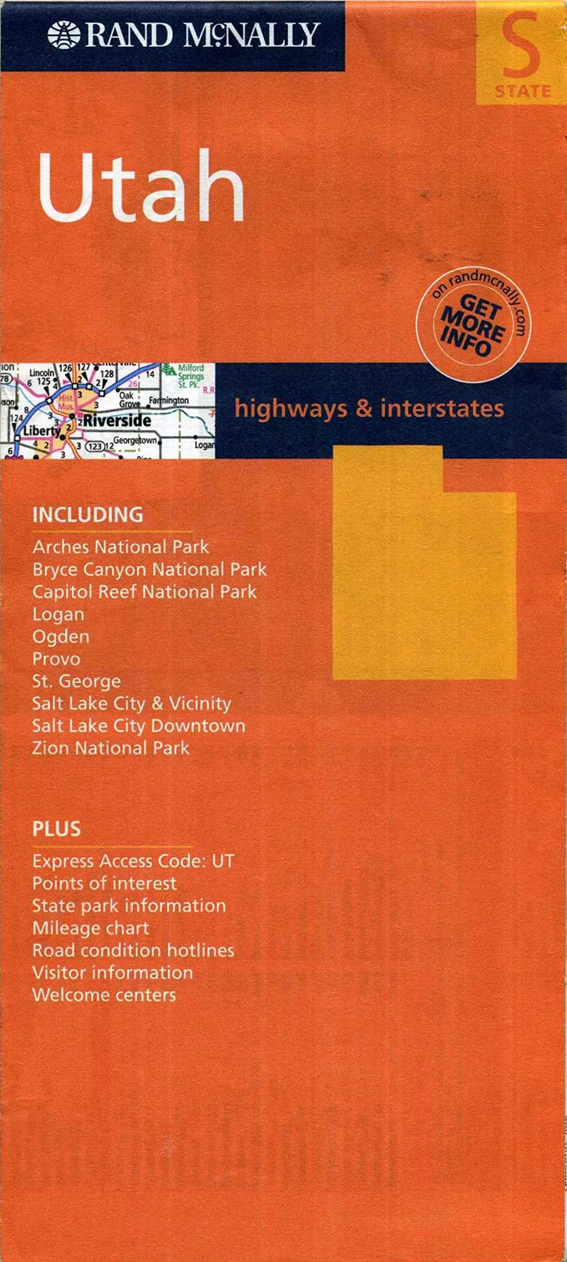 Rand Mcnally Utah Foldmap Rand Mcnally And Company 1