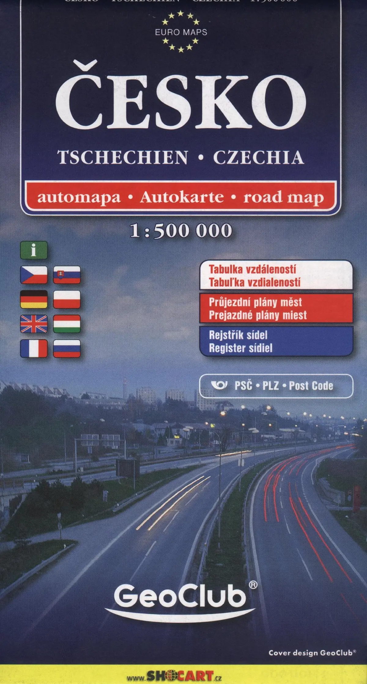 Česká Republika, Automapa 1:500 000 =: Autokarte = Road Map = Carte Routière (Czech Edition) Kartografie Praha (Firm) 1