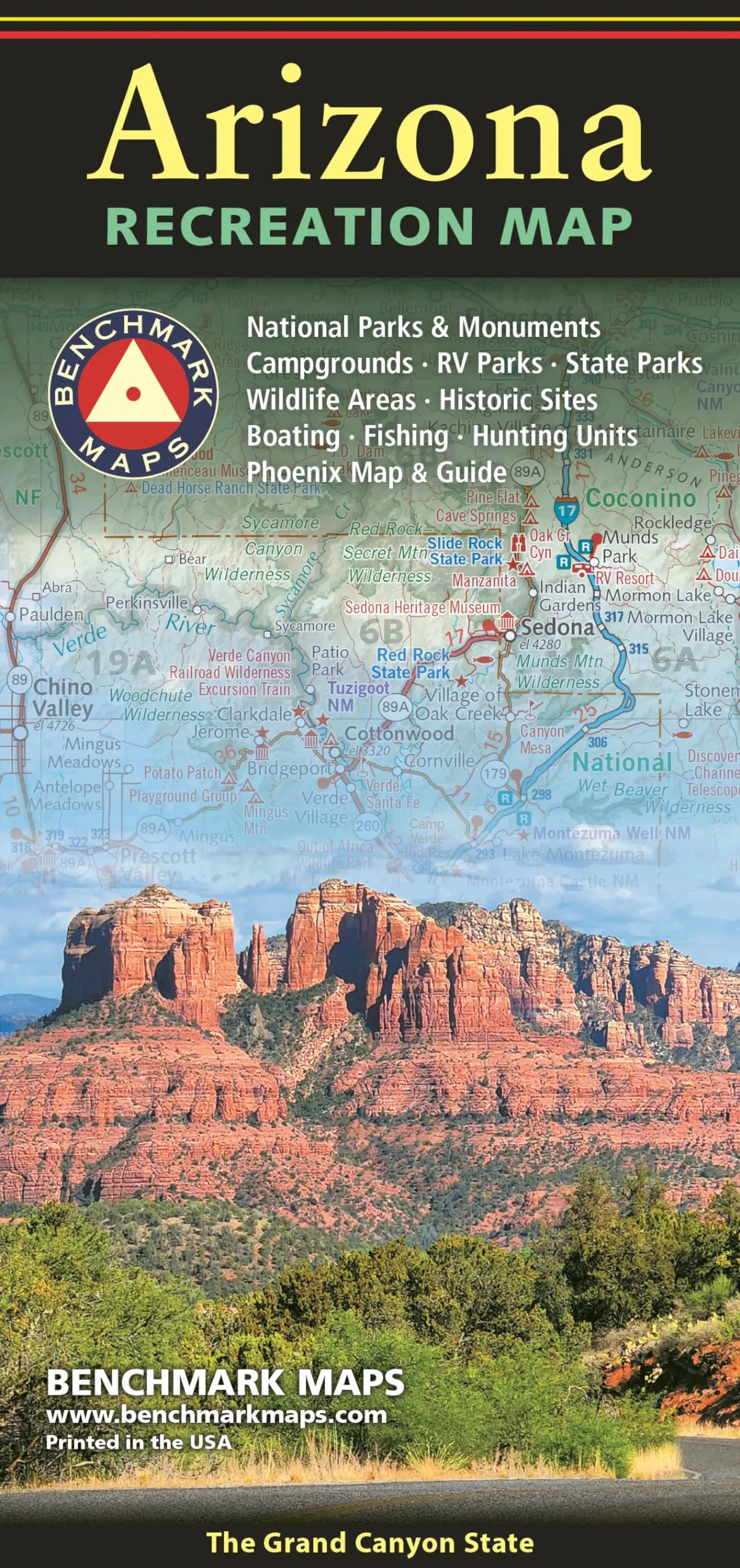 Arizona Recreation Map, The Grand Canyon State, 2024 Edition 1