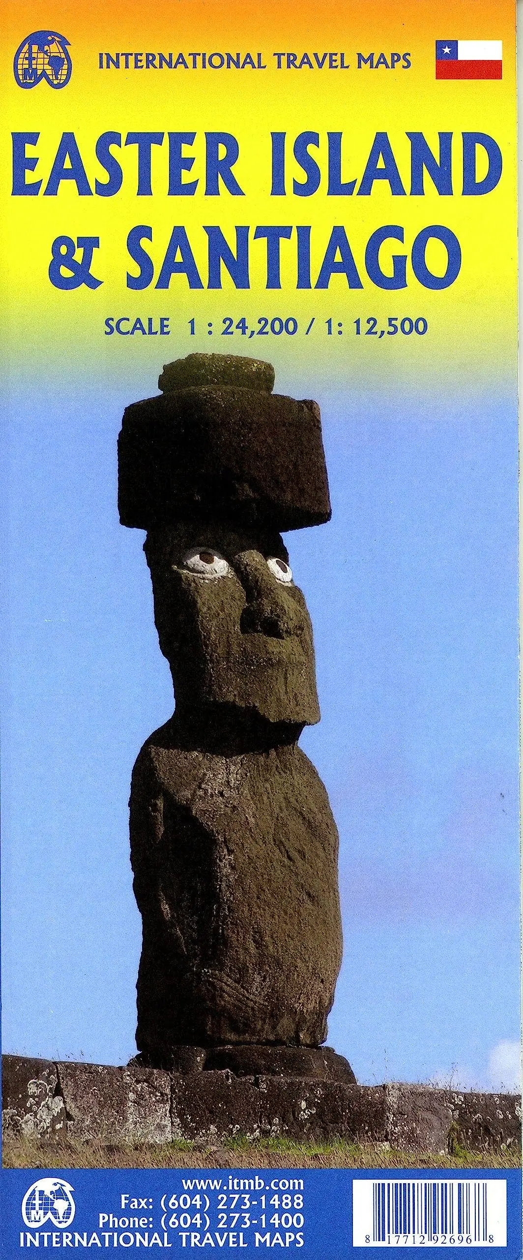 Easter Island & Santiago Travel Map 1:24K/12.5K [Map] Itmb Publishing Ltd 1