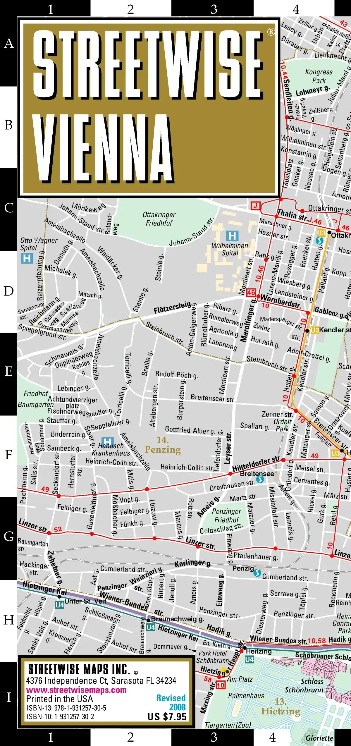 Streetwise Vienna City Center Street Map Streetwise Maps 1