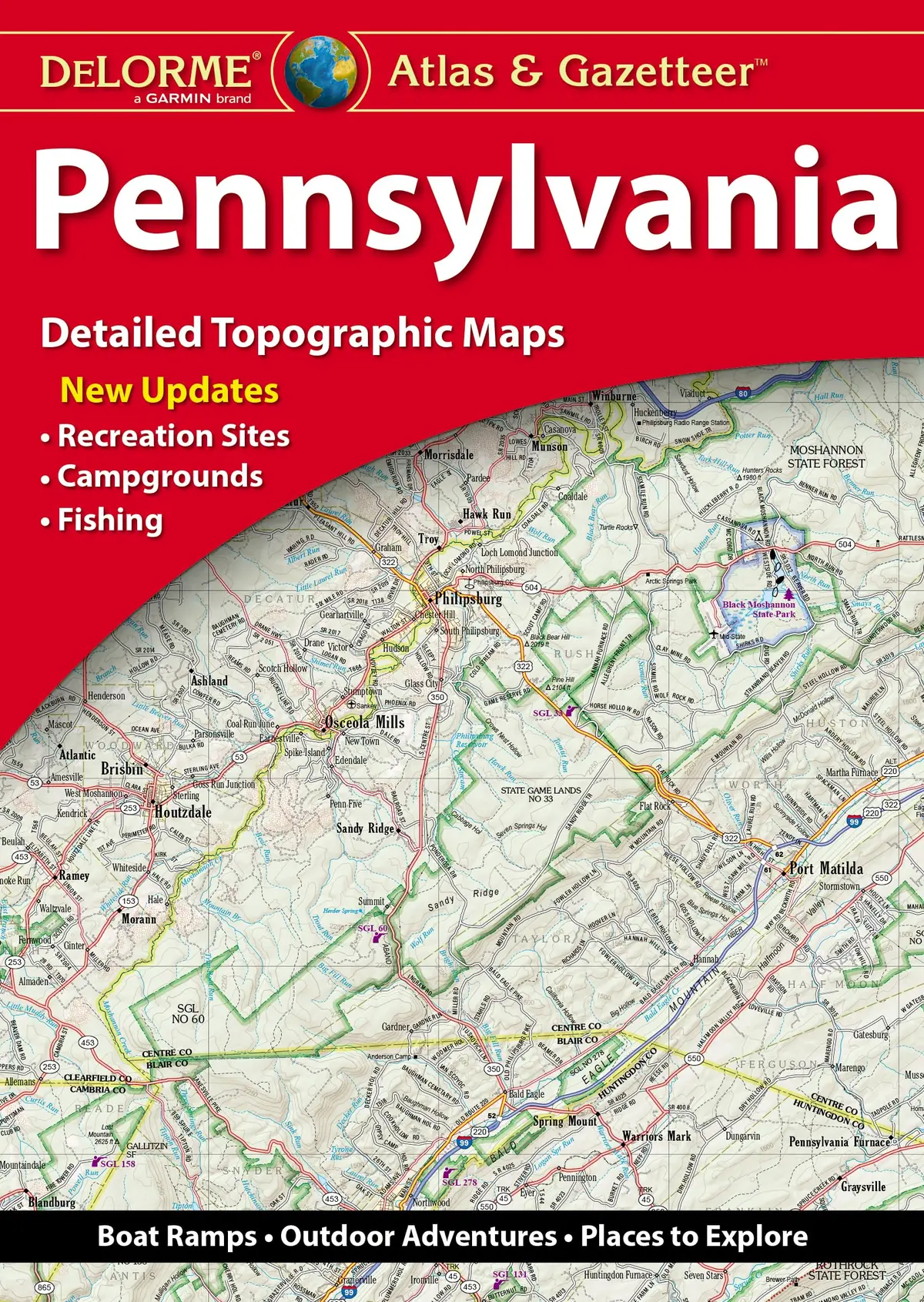 Delorme Atlas & Gazetteer: Pennsylvania Detailed Topographic Maps 1