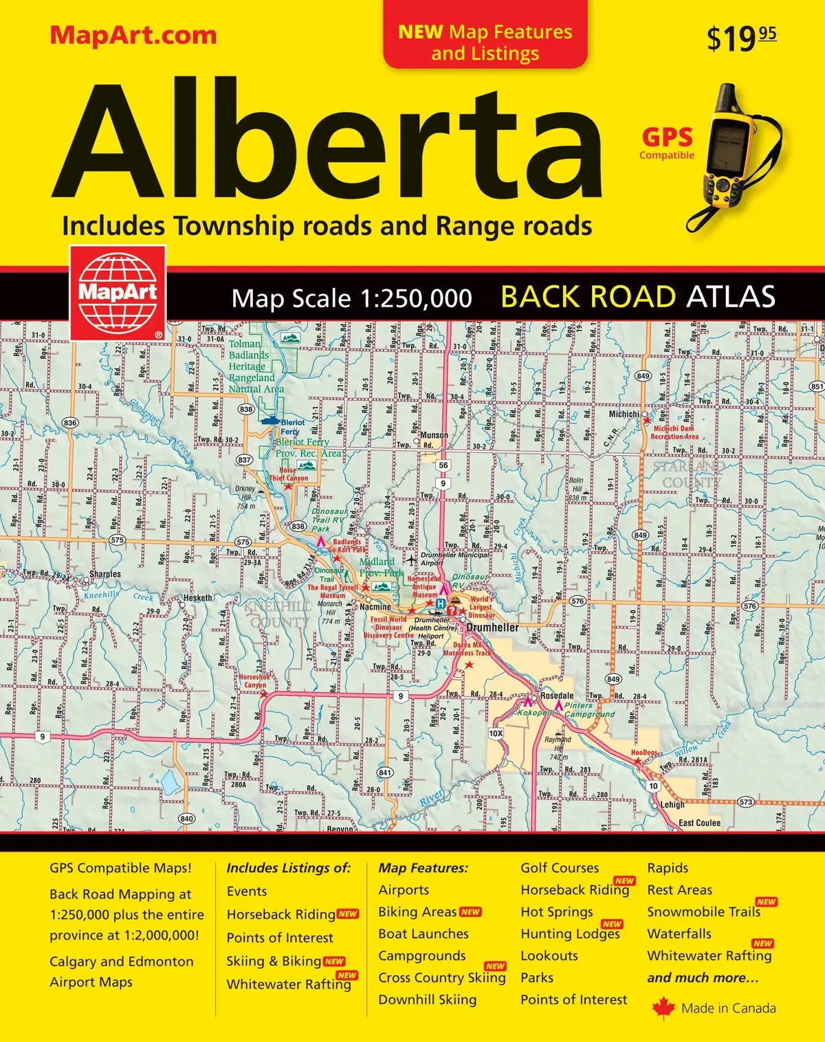 Alberta Road Atlas: Range & Township Roads [Ring-Bound] Cccmaps.Com 1
