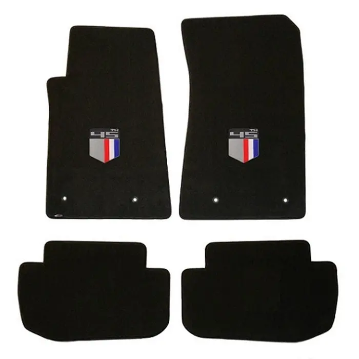 Camaro Floor Mats 4 Pc. Set - 45Th Anniversary Shield Logo 1