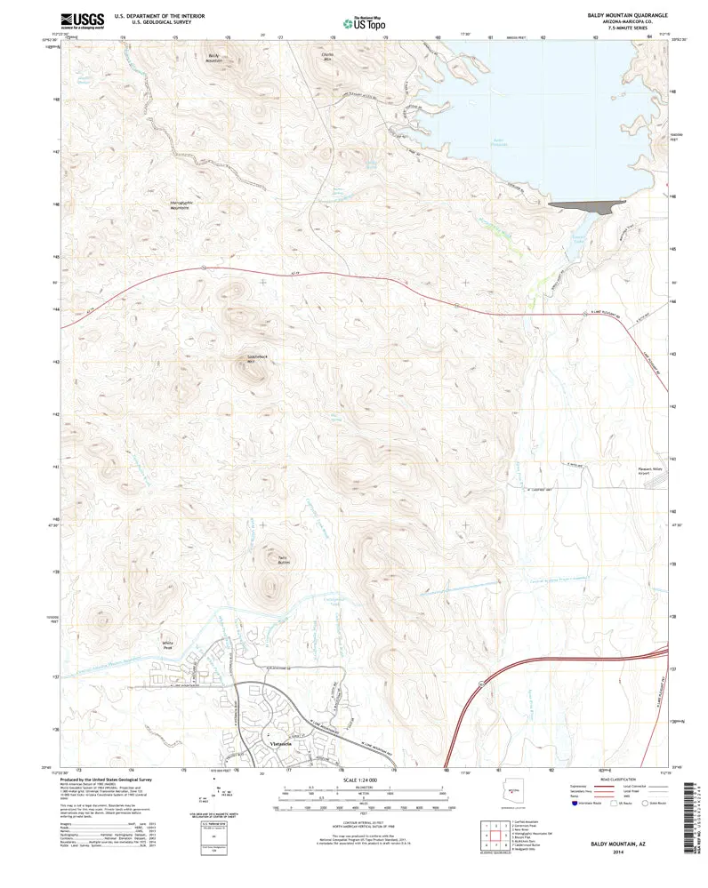 Baldy Mountain, Arizona 2014 (Us Topo 7.5'×7.5' Topographic Quadrangle) 1