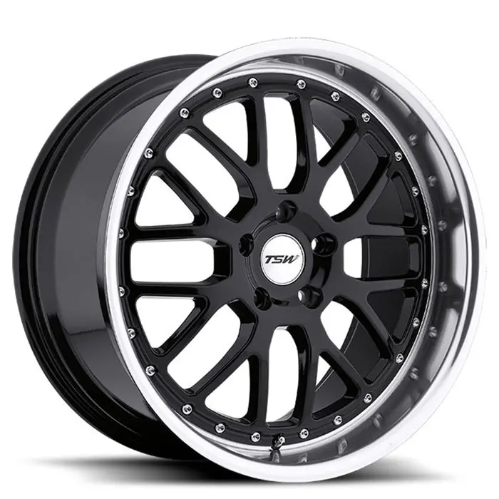 Valencia Camaro Wheels - Gloss Black With Mirror Cut Lip 20X8.5-20X10 1