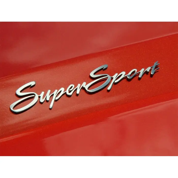 2010-2015 Camaro "Super Sport" Badges 2Pc Set - Polished Stainless Steel 1