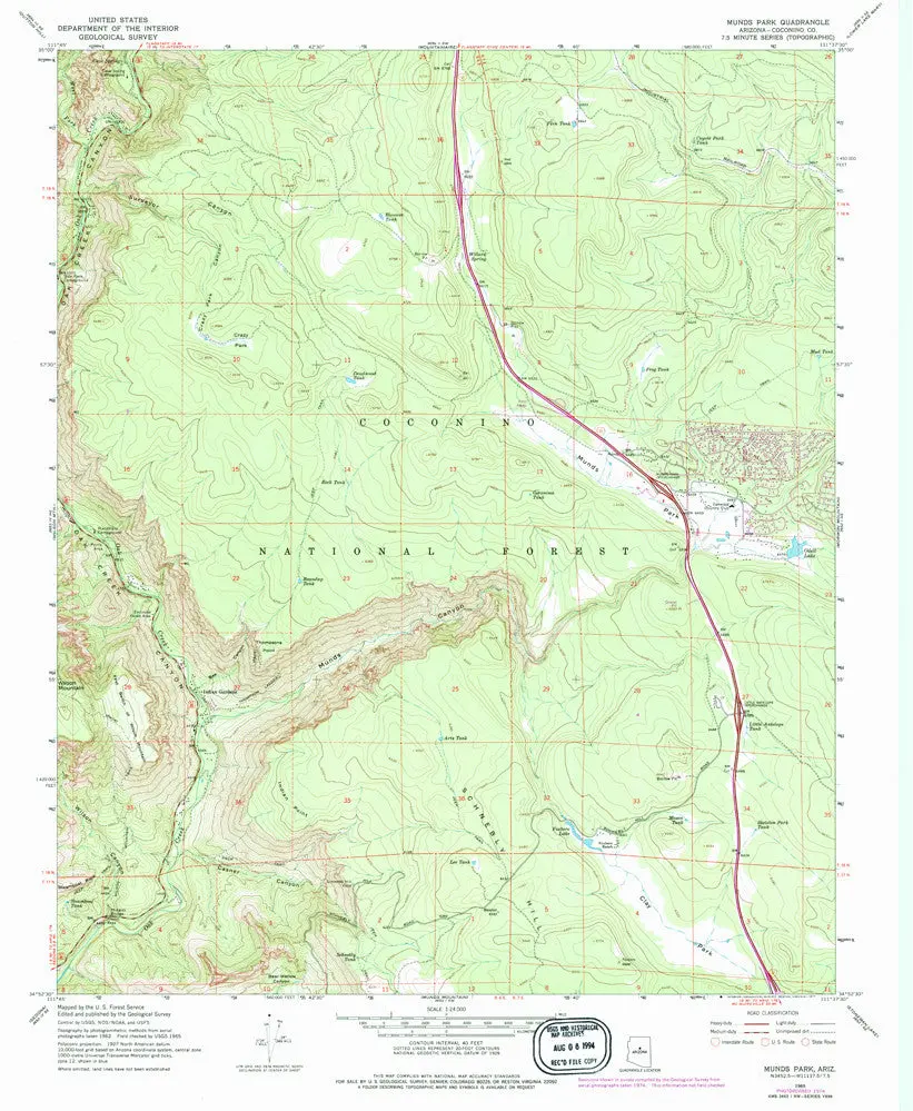 Munds Park, Az [Map] U.S. Geological Survey 1