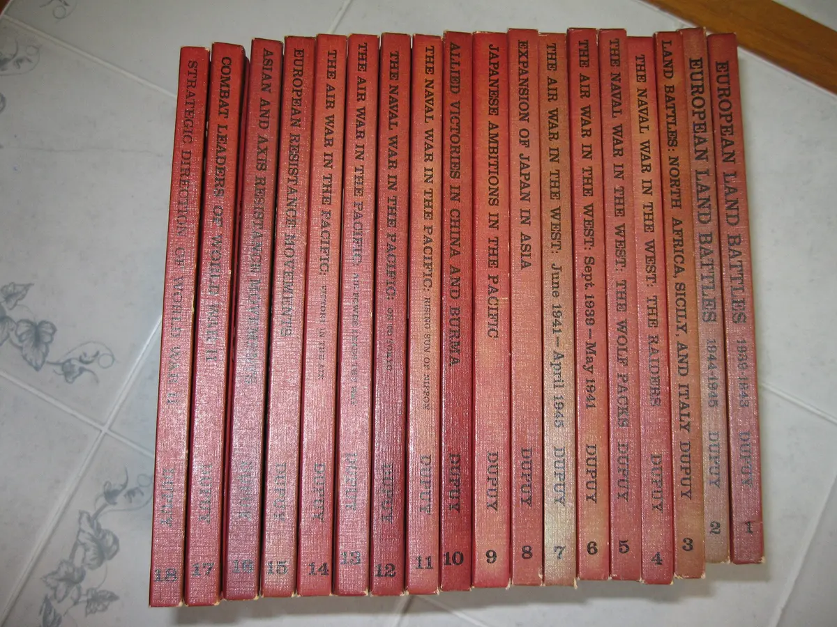 The Military History Of World War Ii. 18 Volume Set [Hardcover] Trevor Nevitt Dupuy 1