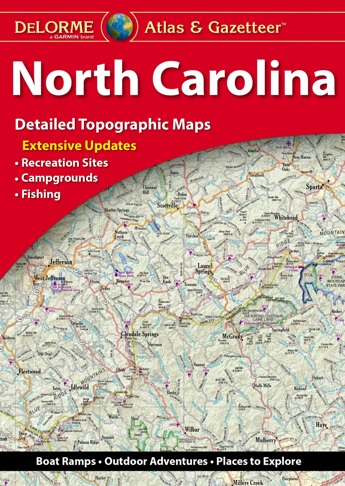 Delorme Atlas & Gazetteer North Carolina [Paperback] Delorme 1