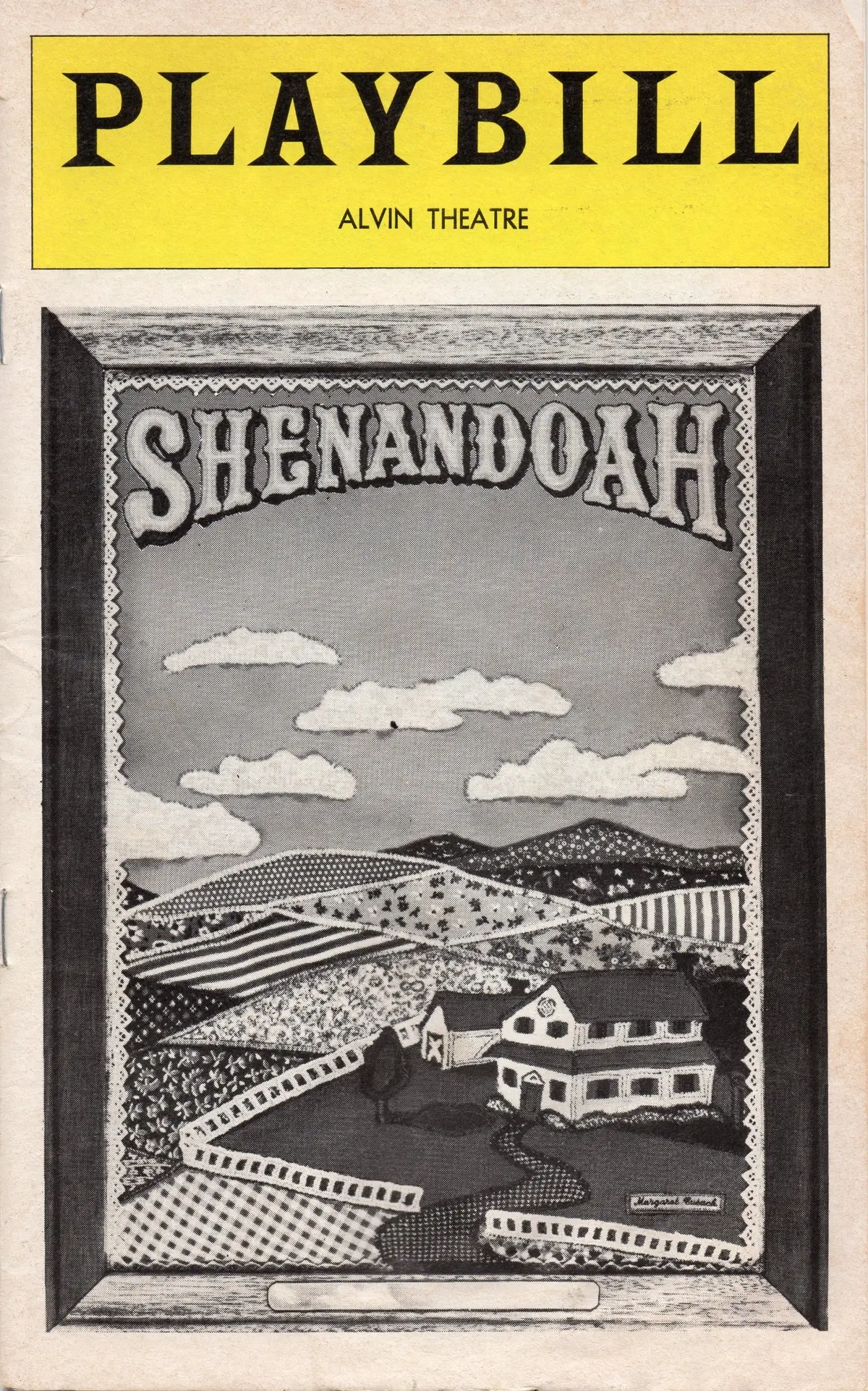 Shenandoah Playbill For The Original Broadway Production, Starring John Cullum, Alvin Theatre - February 1976 1