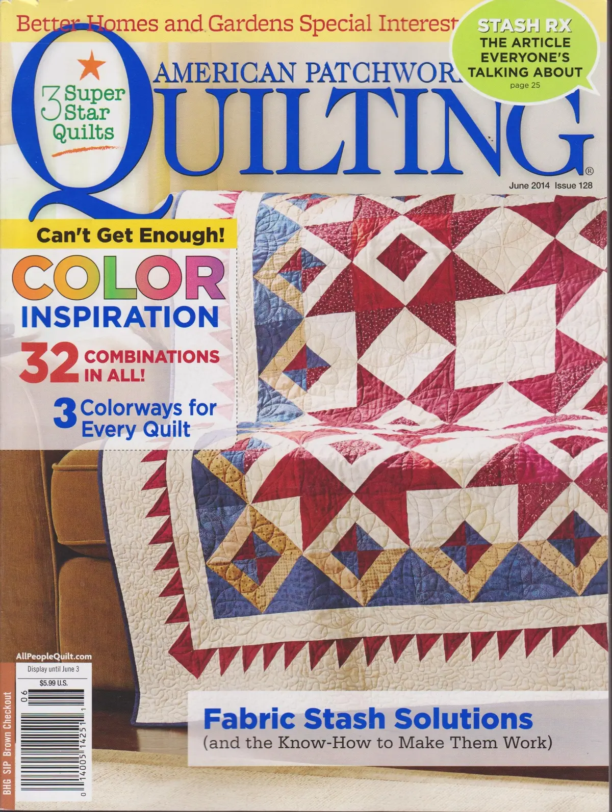 Better Homes And Gardens American Patchwork & Quilting June 2014 [Single Issue Magazine] 1
