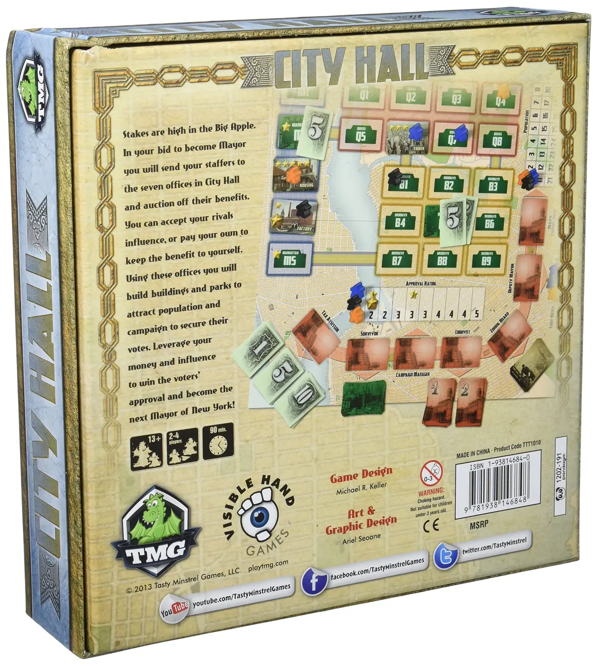 Tasty Minstrel Games City Hall Board Game 2
