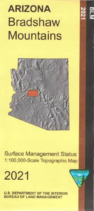 Bradshaw Mountains Surface Management Status 1:100,000-Scale Topographic Map (Arizona) 1
