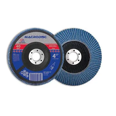 T-27 Flap Disc 4 X 5/8" Zirconia Test 1