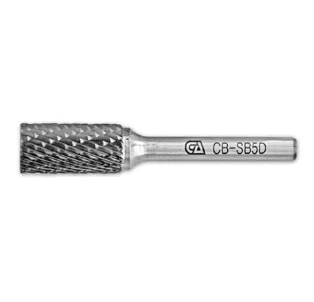 Sb - Cylindrical Shape Double Cut Carbide Burr With End Cut For Die Grinder Drill Bits 1