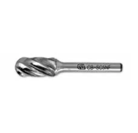 Sc - Cylindrical With Ball Nose Aluminum Cut Carbide Burr Rotary Drill Bits 1