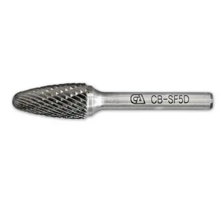 Sf - Double Cut Rotary Carbide Burr With Arch Ball Nose For Die Grinder Bit 1