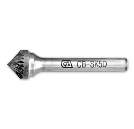 Sk - 90 Degree Cone Shape Rotary Double Cut Carbide Burrs Bits 1