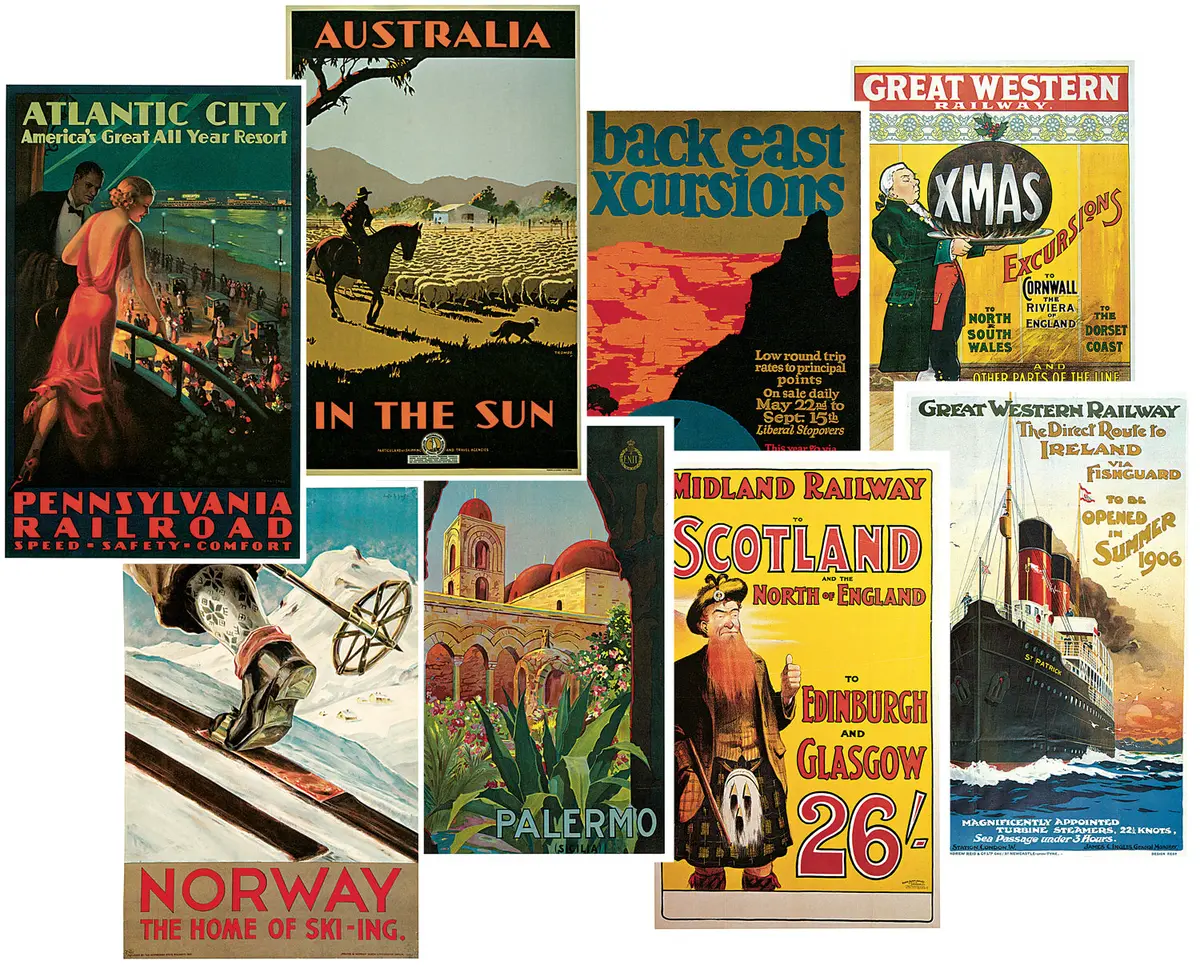 Assorted Gloss Laminated Vintage Travel Posters (Atlantic City [Pennsylvania Railroad]) 1